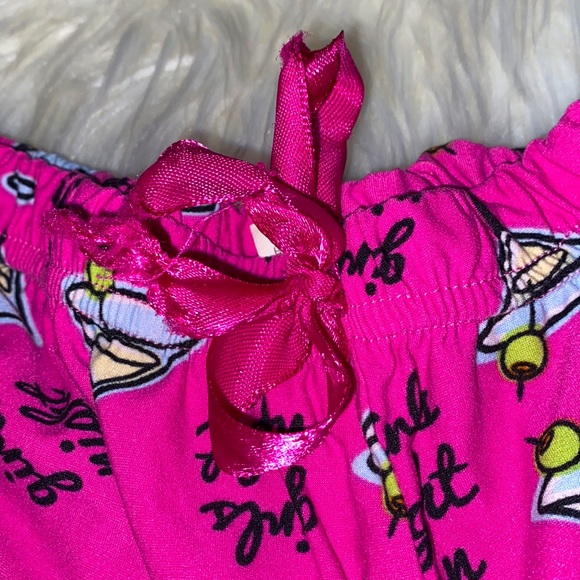 Charlotte Russe Sleep Junkie Pink Margarita Print Pajama Set - Picture 7 of 7